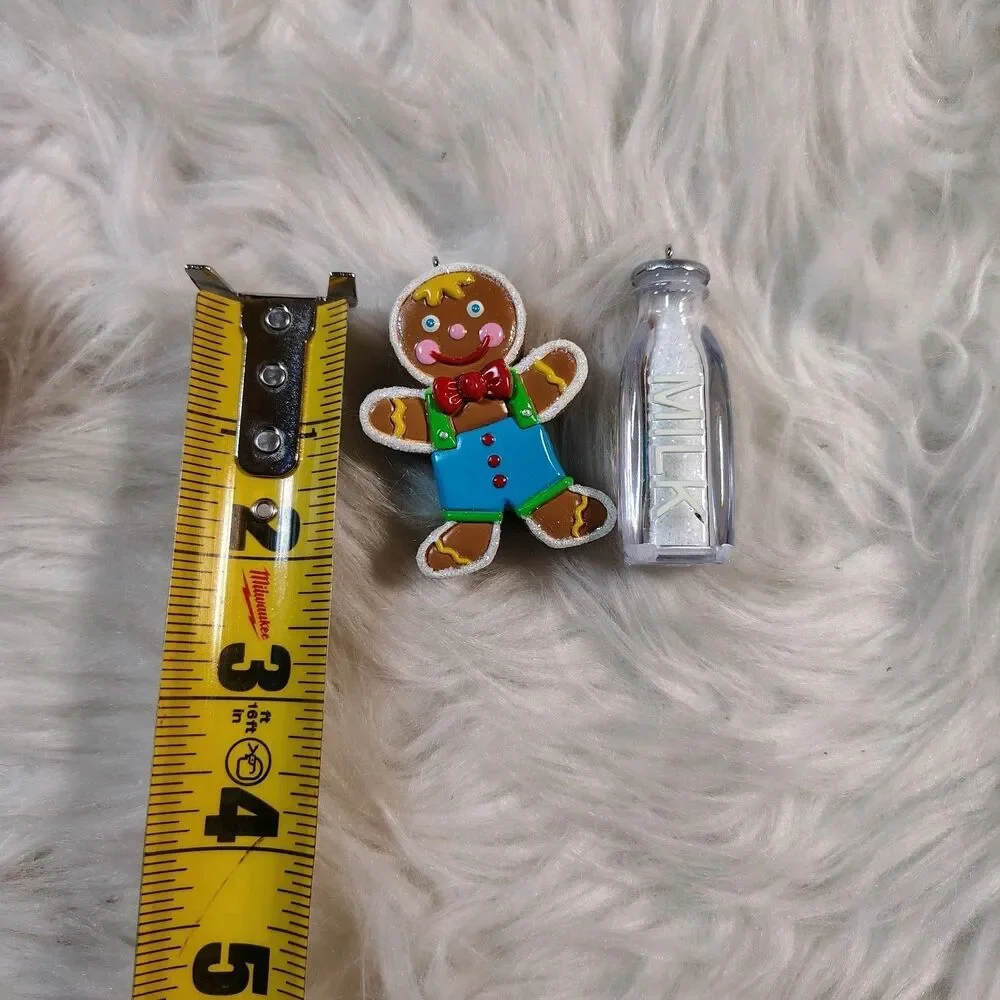 2014 Hallmark Keepsake Ornament Gingerbread Man & Milk Bottle 'Tis the Seasoning